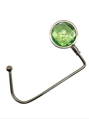 Purse Hook Rhinestone In Green